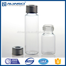 Flacon de verre transparent de 20 ml Vis de la flasque de l&#39;espace de tête Flacons GC de 18 mm pour analyse de laboratoire